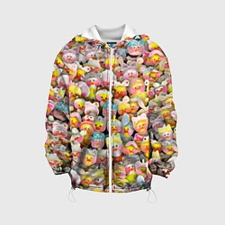 Куртка с капюшоном детская Уточки Лалафанфан, цвет: 3D-белый