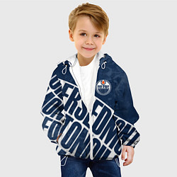 Куртка с капюшоном детская Edmonton Oilers , Эдмонтон Ойлерз, цвет: 3D-белый — фото 2