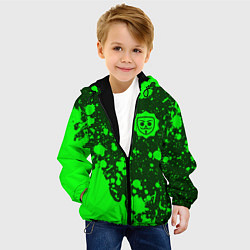 Куртка с капюшоном детская БАБЛ КВАС Краски, цвет: 3D-черный — фото 2