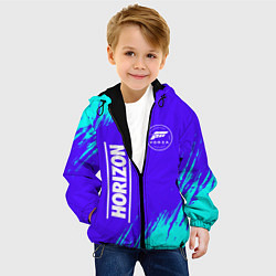 Куртка с капюшоном детская FORZA HORIZON Краски, цвет: 3D-черный — фото 2