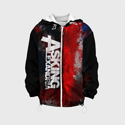 Куртка с капюшоном детская Asking Alexandria British, цвет: 3D-белый