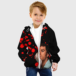 Куртка с капюшоном детская Декстер Новая Кровь СУПЕР ДЕКСТЕР, цвет: 3D-белый — фото 2