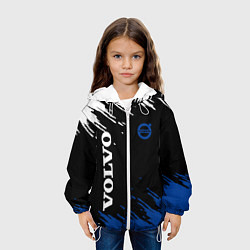 Куртка с капюшоном детская Volvo - Texture, цвет: 3D-белый — фото 2