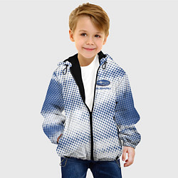 Куртка с капюшоном детская Subaru - Texture, цвет: 3D-черный — фото 2