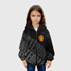 Куртка с капюшоном детская Manchester United , Манчестер Юнайтед, цвет: 3D-черный — фото 2