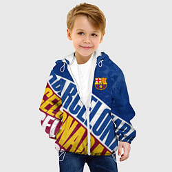 Куртка с капюшоном детская Barcelona , Барселона, цвет: 3D-белый — фото 2