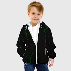 Куртка с капюшоном детская Neon Green Light, цвет: 3D-белый — фото 2