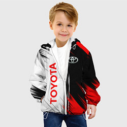 Куртка с капюшоном детская Toyota Sport Auto, цвет: 3D-белый — фото 2