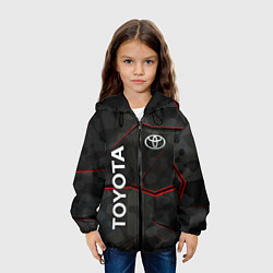 Куртка с капюшоном детская Toyota sport auto, цвет: 3D-черный — фото 2