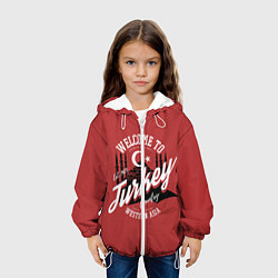 Куртка с капюшоном детская Турция - Turkey, цвет: 3D-белый — фото 2