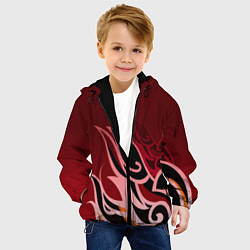 Куртка с капюшоном детская ТОМА GENSHIN IMPACT, цвет: 3D-черный — фото 2
