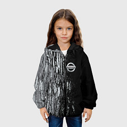 Куртка с капюшоном детская Ниссан nissan sport, цвет: 3D-черный — фото 2