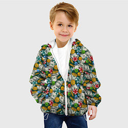 Куртка с капюшоном детская Казино - Casino, цвет: 3D-белый — фото 2