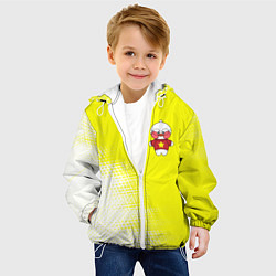 Куртка с капюшоном детская LALAFANFAN - ЗВЕЗДОЧКА Абстракция, цвет: 3D-белый — фото 2