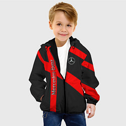 Куртка с капюшоном детская Mercedes мерседес amg, цвет: 3D-черный — фото 2