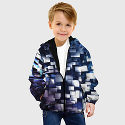 Куртка с капюшоном детская Параллакс эффект, цвет: 3D-черный — фото 2