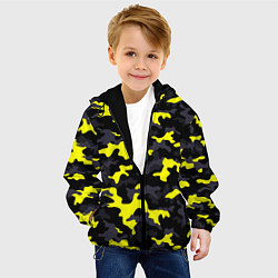 Куртка с капюшоном детская Black Camo, цвет: 3D-черный — фото 2