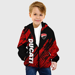 Куртка с капюшоном детская DUCATI MOTO SPORT, цвет: 3D-черный — фото 2