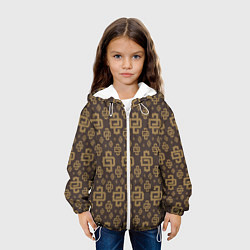 Куртка с капюшоном детская Monogramm Pattern Dope Camo Dope Street Market, цвет: 3D-белый — фото 2