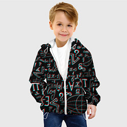 Куртка с капюшоном детская ФОРМУЛЫ ГЛИТЧ GLITCH, цвет: 3D-белый — фото 2