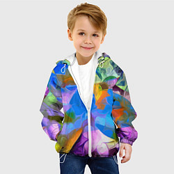 Куртка с капюшоном детская Цветочный узор Summer, цвет: 3D-белый — фото 2