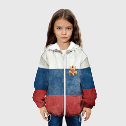 Куртка с капюшоном детская Отечество!, цвет: 3D-белый — фото 2