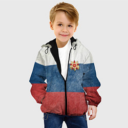 Куртка с капюшоном детская Отечество!, цвет: 3D-черный — фото 2