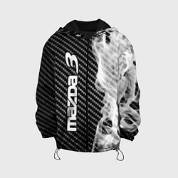 Куртка с капюшоном детская MAZDA 3 Огонь По вертикали, цвет: 3D-черный
