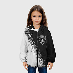 Куртка с капюшоном детская ЛАМБОРГИНИ Спрей, цвет: 3D-черный — фото 2
