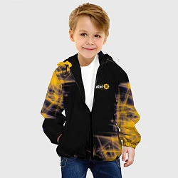 Куртка с капюшоном детская FALLOUT 76 фолаут, цвет: 3D-черный — фото 2