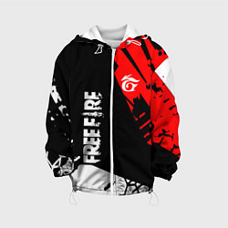 Куртка с капюшоном детская FREE FIRE ФРИ ФАЕР, цвет: 3D-белый
