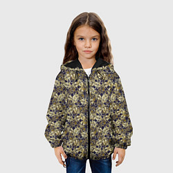 Куртка с капюшоном детская Классические узоры, цвет: 3D-черный — фото 2