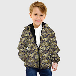 Куртка с капюшоном детская Классические узоры, цвет: 3D-черный — фото 2