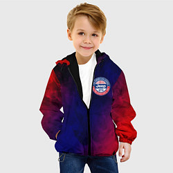 Куртка с капюшоном детская JEEP - Пламя, цвет: 3D-черный — фото 2