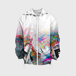 Куртка с капюшоном детская Light vibe, цвет: 3D-белый