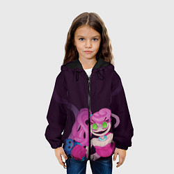 Куртка с капюшоном детская Мама длинные ноги Хагги Ваги, цвет: 3D-черный — фото 2