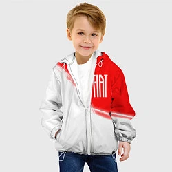 Куртка с капюшоном детская ФИАТ Краски, цвет: 3D-белый — фото 2