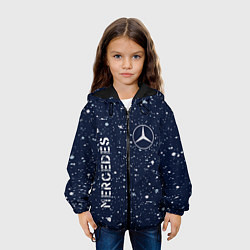 Куртка с капюшоном детская МЕРСЕДЕС Mercedes Брызги, цвет: 3D-черный — фото 2
