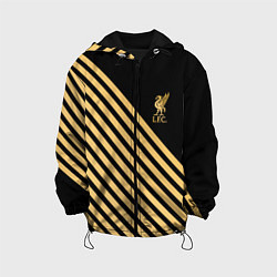 Куртка с капюшоном детская Liverpool ливерпуль полосы, цвет: 3D-черный