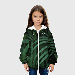 Куртка с капюшоном детская Камуфляж-тропики, цвет: 3D-белый — фото 2