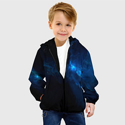 Куртка с капюшоном детская Звезды сквозь облака, цвет: 3D-черный — фото 2