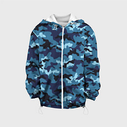 Детская куртка Камуфляж Тёмно-Синий Camouflage Dark-Blue