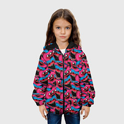 Куртка с капюшоном детская POPPY PLAYTIME HAGGY WAGGY AND KISSY MISSY ПАТТЕРН, цвет: 3D-черный — фото 2