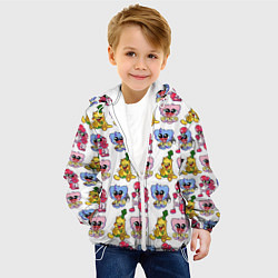 Куртка с капюшоном детская Poppy Playtime - Chapter 2 паттерн из персонажей, цвет: 3D-белый — фото 2
