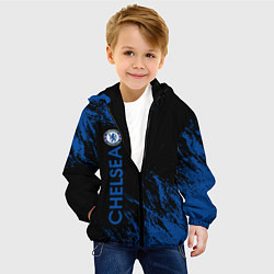 Куртка с капюшоном детская Chelsea текстура, цвет: 3D-черный — фото 2