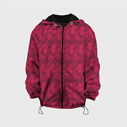 Детская куртка Современный красный геометрический узор арт деко