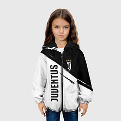 Куртка с капюшоном детская Ювентус фс, цвет: 3D-черный — фото 2