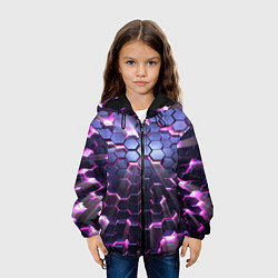 Куртка с капюшоном детская Сквозь плиты, цвет: 3D-черный — фото 2
