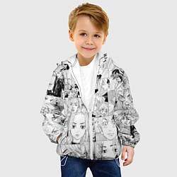 Куртка с капюшоном детская Tokyo Revengers паттерн, цвет: 3D-белый — фото 2