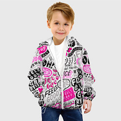 Куртка с капюшоном детская THOSE THINGS THAT MAKE YOU FEEL, цвет: 3D-белый — фото 2